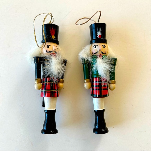 Vintage Holiday Vintage Nutcracker Ornaments 2 Pieces 4 4 Working